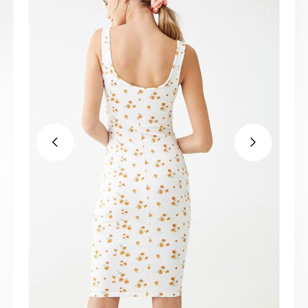 🇺🇸 Flower Pattern Dress - Picture 2 of 8